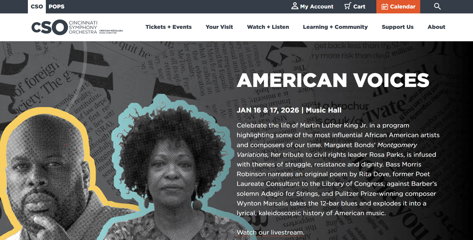 Cincinnati Symphony Orchestra website