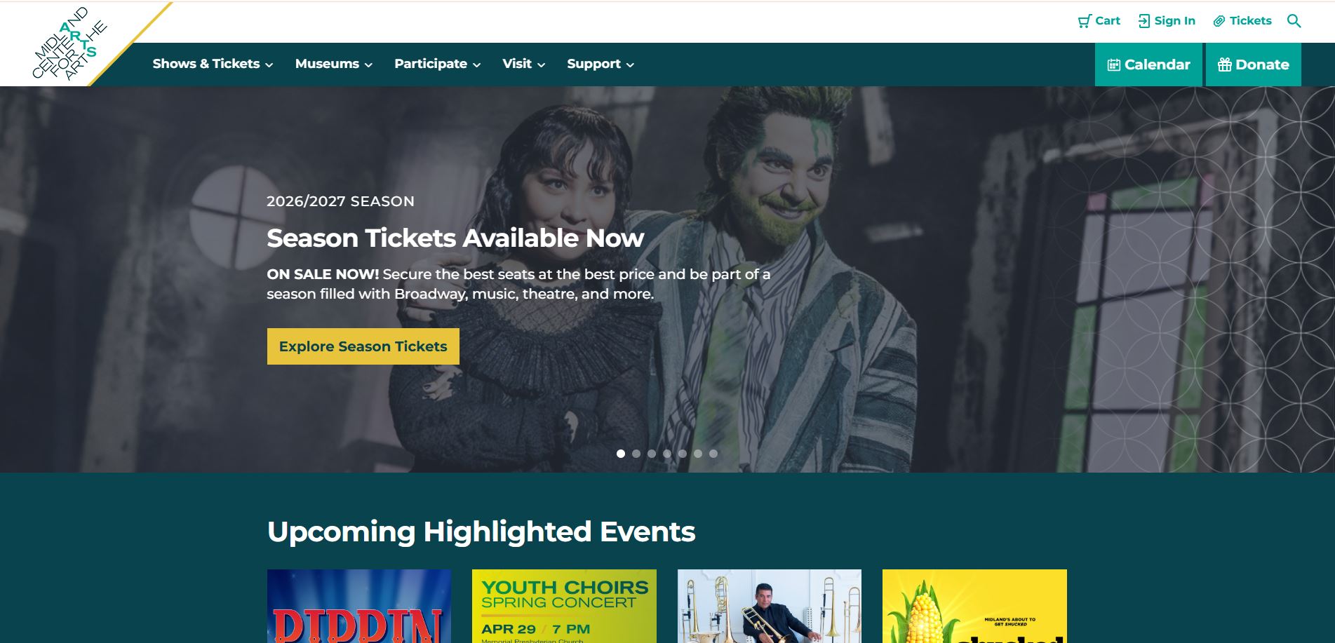 Midland Center for the Arts website